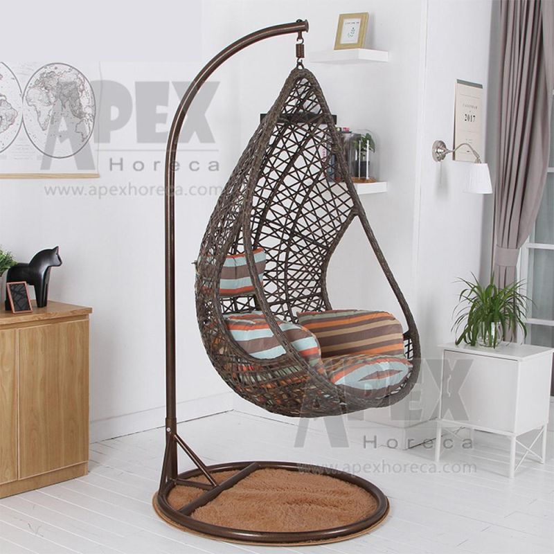 Custom Modern Outdoor Furniture Metal Egg Hanging Swing Chair
