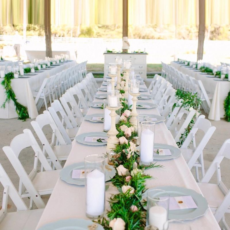 Wholesale Wedding Party Events White Resin Folding Wimbledon Chair