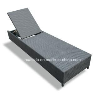 Hotel/Pool Outdoor Cozy Rattan Sunbed UV Resistant