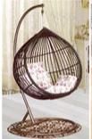 Modern Leisure PE Rattan Hanging Indoor Egg Patio Swing Chair