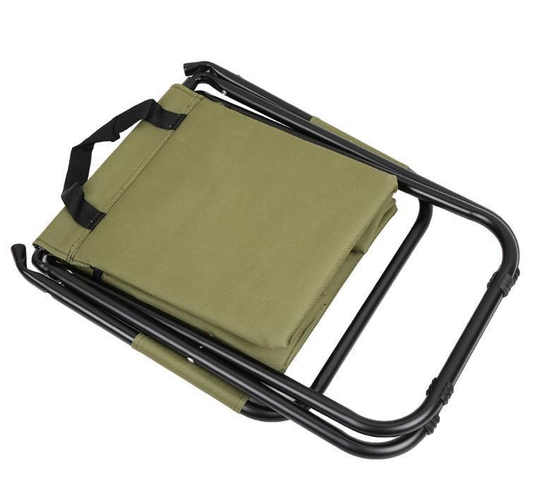 Large Size Folding Fishing Stool with Ice Bag, Folding Chair for Fishing, Camping, Outdoor Beach Chair