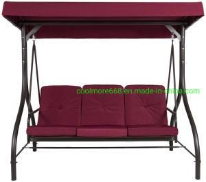 Coolmore Outdoor UV Blocker Hammock 3 Seater Canopy Swing Motion Gilder Converting Patio Rocking Chair Swing Chair Bed