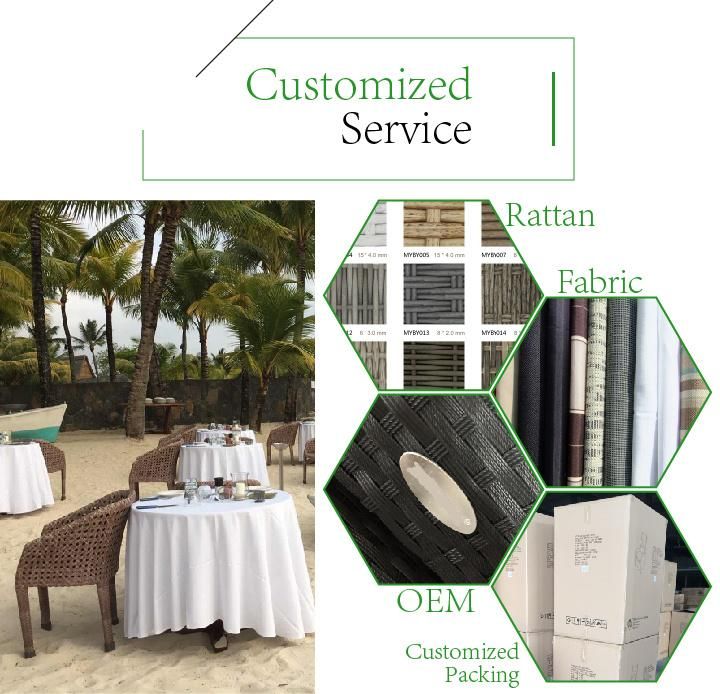 Classic on Sale Beach Patio Outdoor Garden Rattan Sofa Furniture (WF-063492)