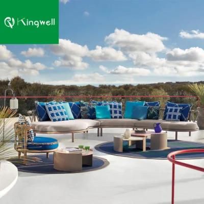 Popular Design Garden Furniture Patio Outdoor Rope Sofa with CE Certificate Used on Home and Hotel