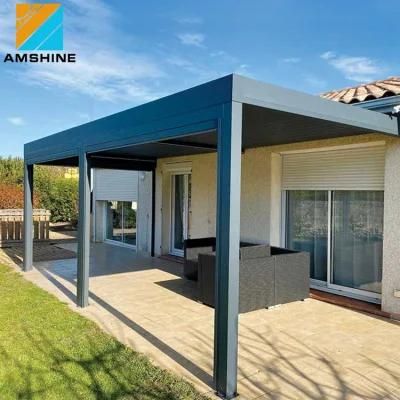 Customized Adjustable Outdoor Louvered Roof Waterproof Garden Motorized Aluminum Pergola