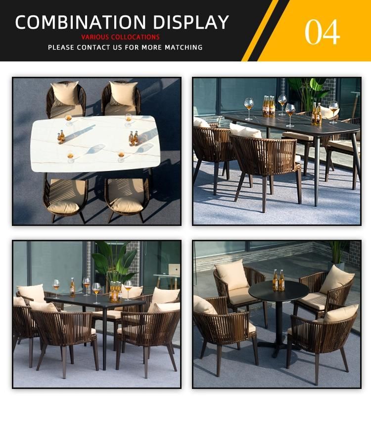 Terrace Furniture Set Combination Outdoor Garden Rattan Table and Chair