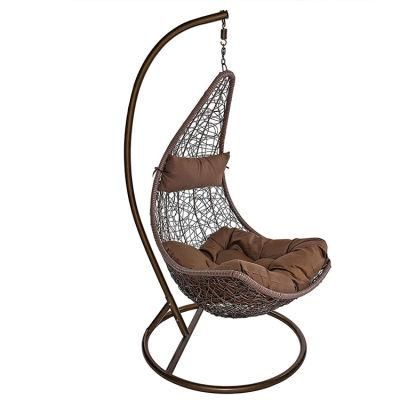 Leisure Comfortable Hanging Egg Rattan Garden Ratio Headrest Swing Chair