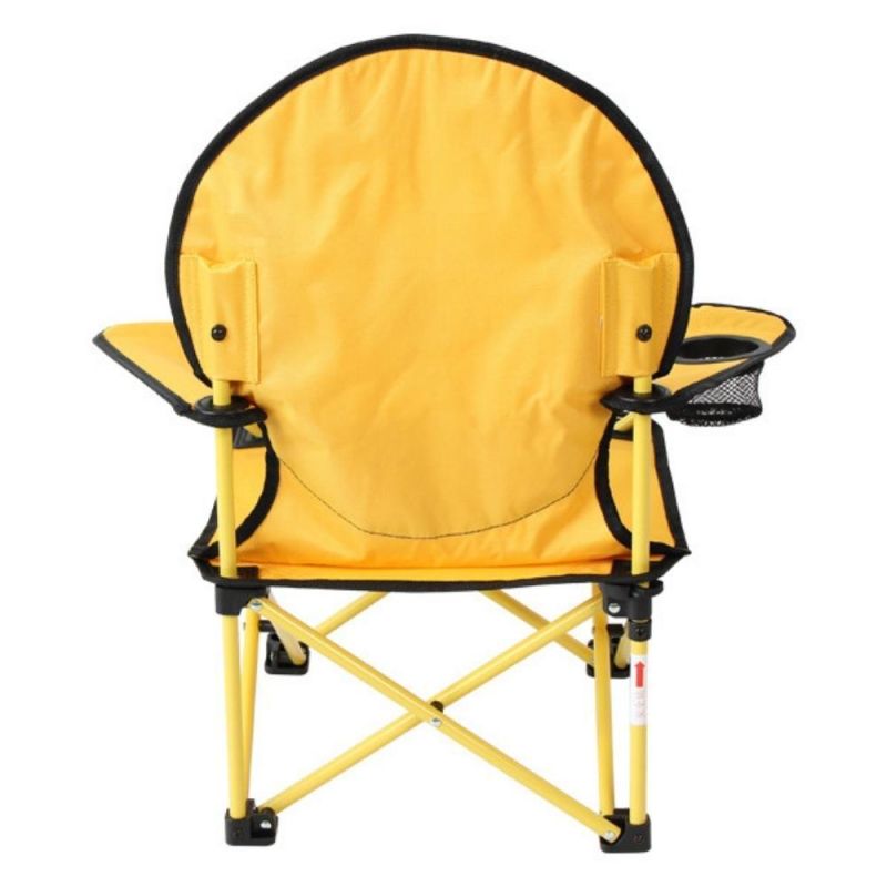 Children Camping Chairs Cartoon Folding Chair Lion Puppy Design Armchair with Cup Holder Folding Seat with Armrest and High Back Wyz19653