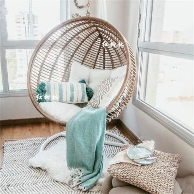 Modern Furniture Rattan Patio Hammock Outdoor Garden Egg Hanging Swing Chair with Stand
