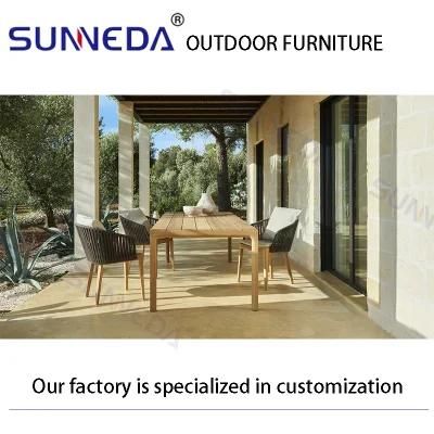 Simple Style Crafted Manor Villa Backyard Terrace Garden Furniture Set