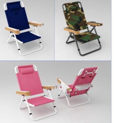Camping Chair Beach Chair with Dual Speakers Music Chair
