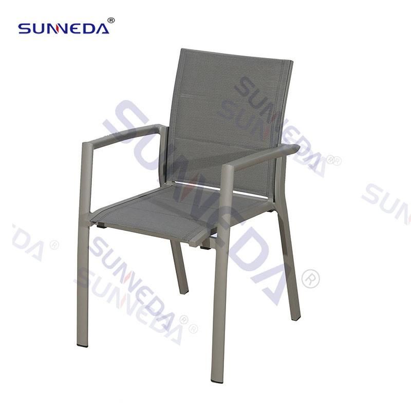 Outdoor Hotel Patio Garden Dining Chairs and Table Set with Waterproof Fabric Furniture Set