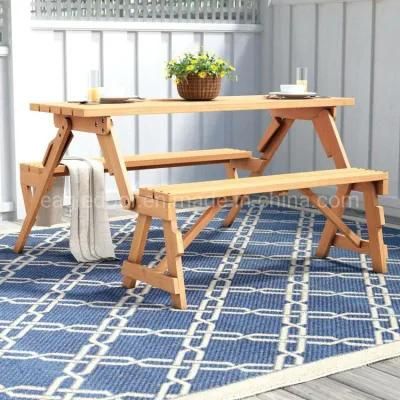Dual Purpose Table or Chair. 100% Test Trade Assurance Modern Portable Easy Carry Wooden Camping Foldable Folding Table