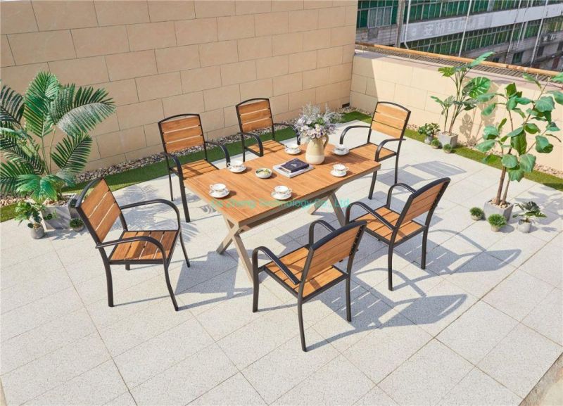 Wholesale Coffee Dining Sets Patio Black Aluminum Chair for Dining Sets Garden Sets Outdoor Furniture Garden Chairs