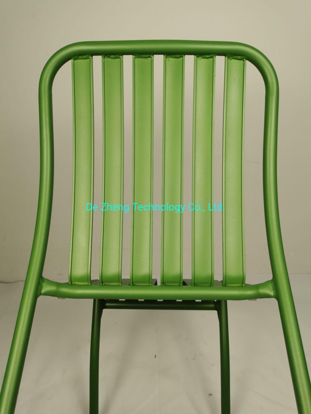 China Supplier Factory Direct Aluminum Slat Modern Outdoor Bistro Dining Set
