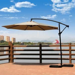 Hot Sale 10FT Garden Banana Parasol with Cross Base Steel