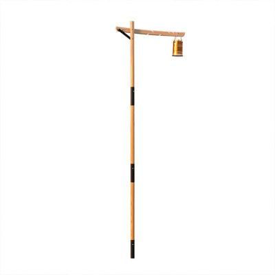 Portable Detachable Outdoor Camping Hiking Wooden Light Stand Camping Lamp Stand