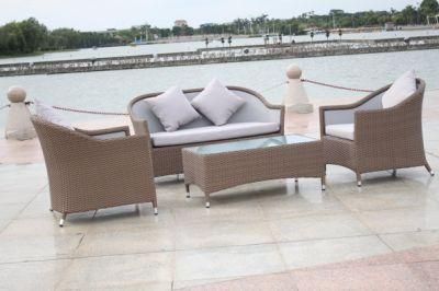 Combination Bar Darwin Half Moon Rattan 2 Seater Outdoor Sofa