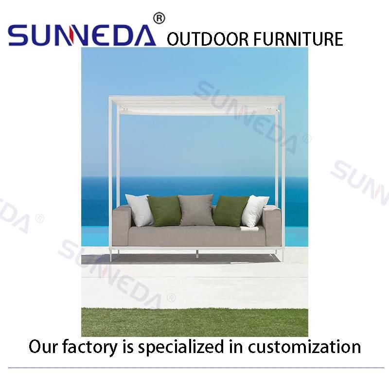 Sun Shade Chaise Long Sofa Outdoor Garden Sofa Set