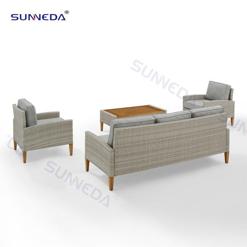 Modern Design Aluminum Rattan Outdoor Garden Sofa Furniture