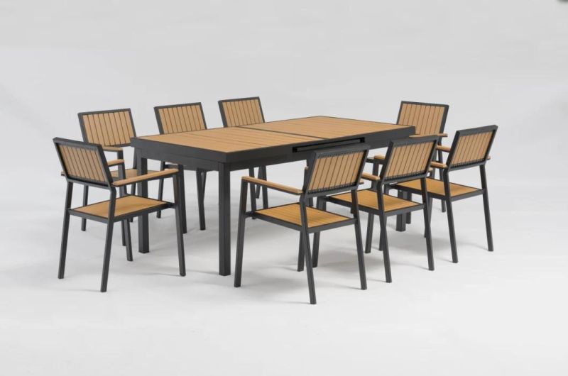 Imitation Wood Outdoor Cafe Dining Chair