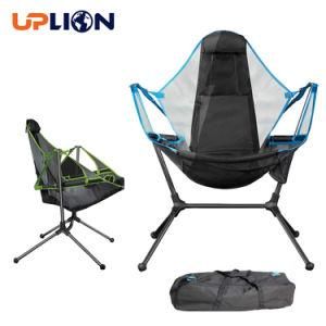 Uplion Outdoor Portable Backpack Swing Rocking Chair Camping Folding Recliners Relax Camping Chair