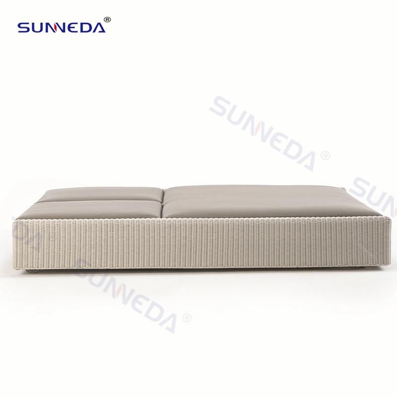 Hot Sale Commercial Patio Beach Pool Double Lounger Outdoor Furniture Set