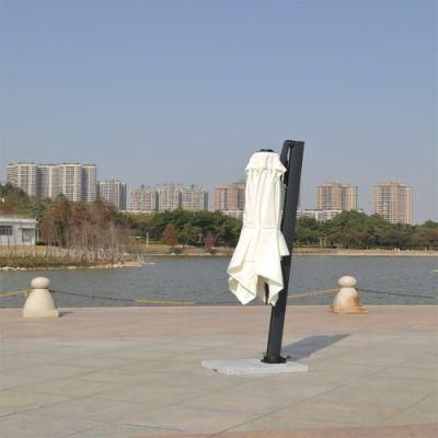 Traditional Outdoor Potluck Sunshade Single Top Hydraulic Side Pole Umbrella