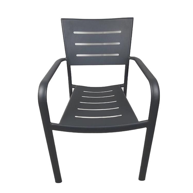 Wholesale Garden Aluminum Frame Patio Outdoor Table Aluminum Chair Dining Set