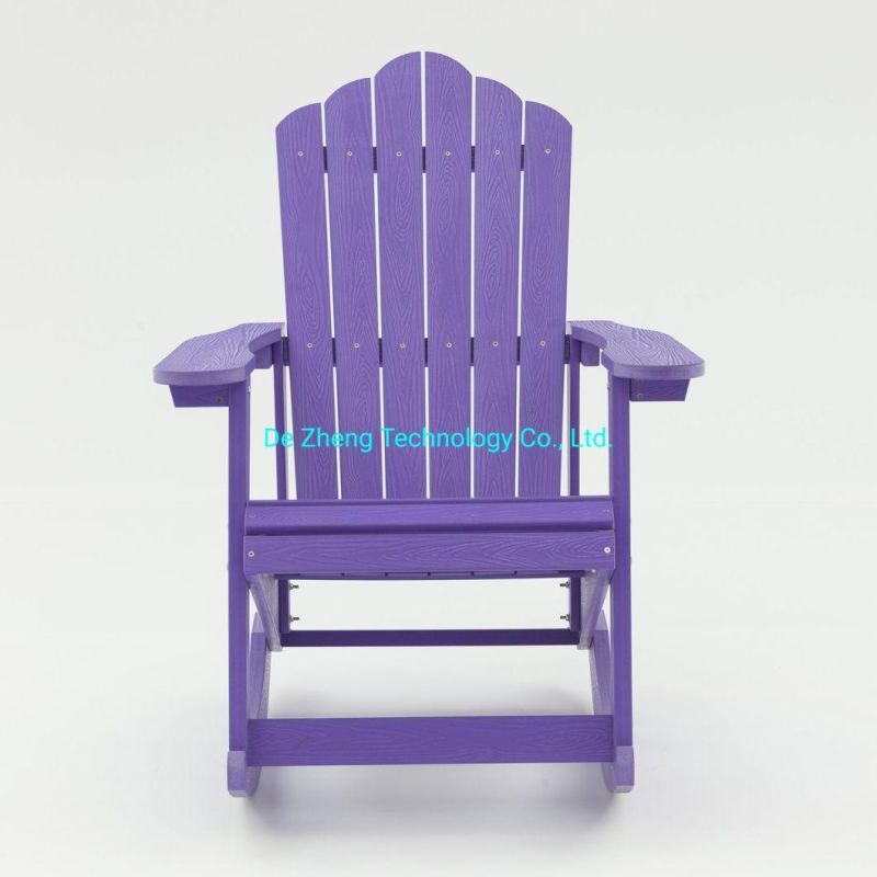Outdoor Patio Plastic Wood Adirondack Garden Leisure Chair Wooden Rocking Beach Chair