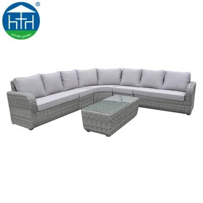 Artificial Rattan Wicker Sectional Patio Furniture Sofa Set Low Cost