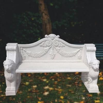 Natural Marble Bench for Garden Decoration