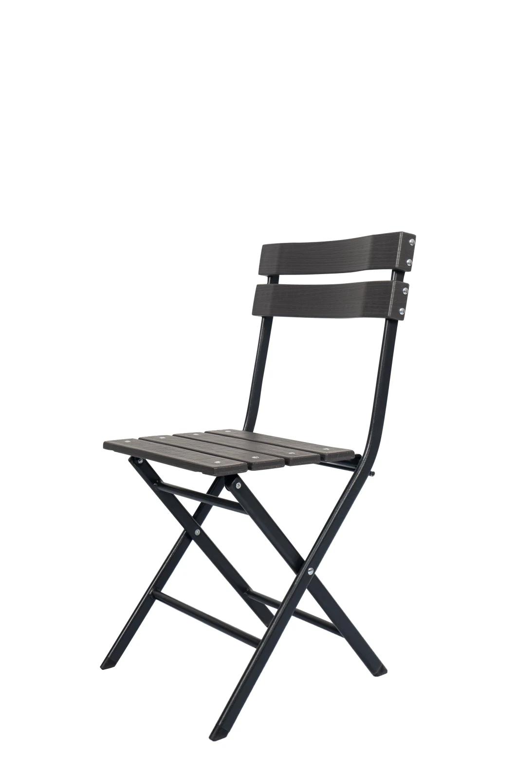 Catering Plastic Wooden Chair/Snack Wooden Design Chair/Folding Swig Fitting Chair in Grey Color