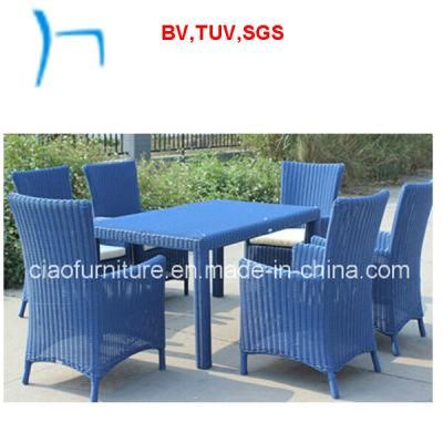 F- Patio Garden Dining Wicker Chair and Table (2107t+2107AC)