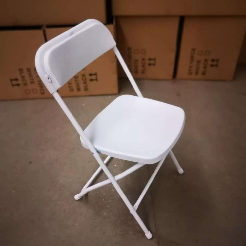 Wholesale High Quality 1000lps White Resin Padded Folding Chairs