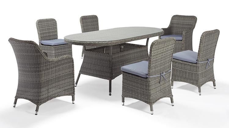 6 Seater Luxury Sale Rattan Garden Furniture with Cushion