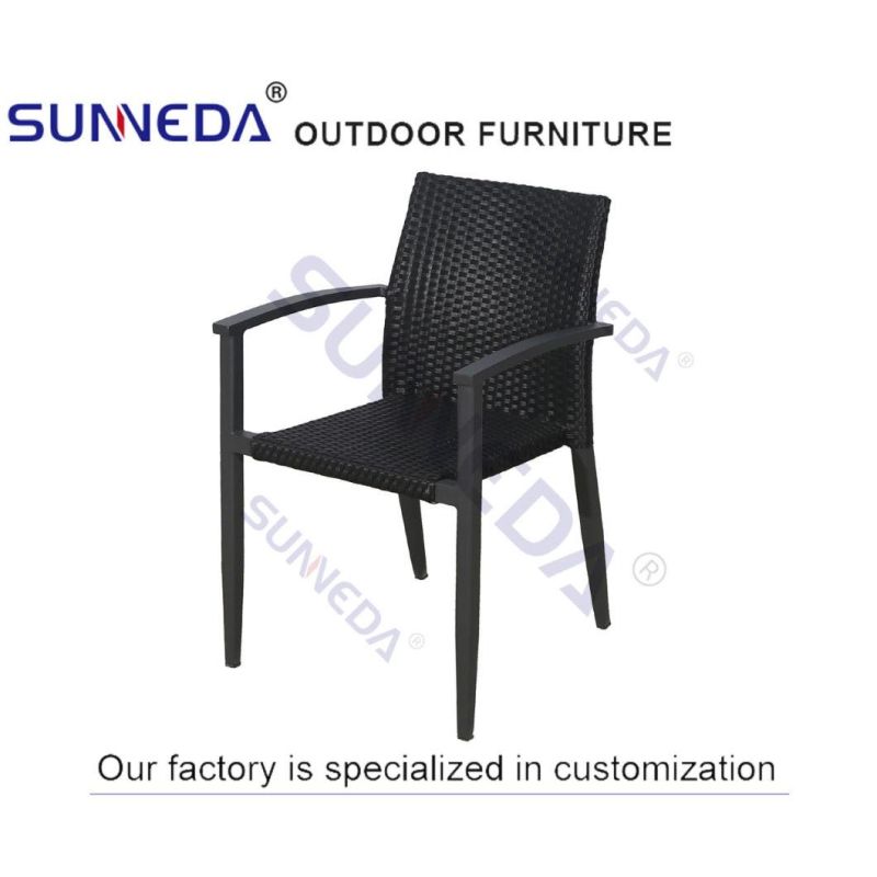 Outdoor Hot Sale Garden Gazebo Furniture Woven Rattan Coffee Table and Chair Dining