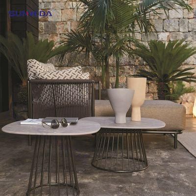Modern Luxury Sintered Coffee Table Courtyard Leisure Sofa Chair