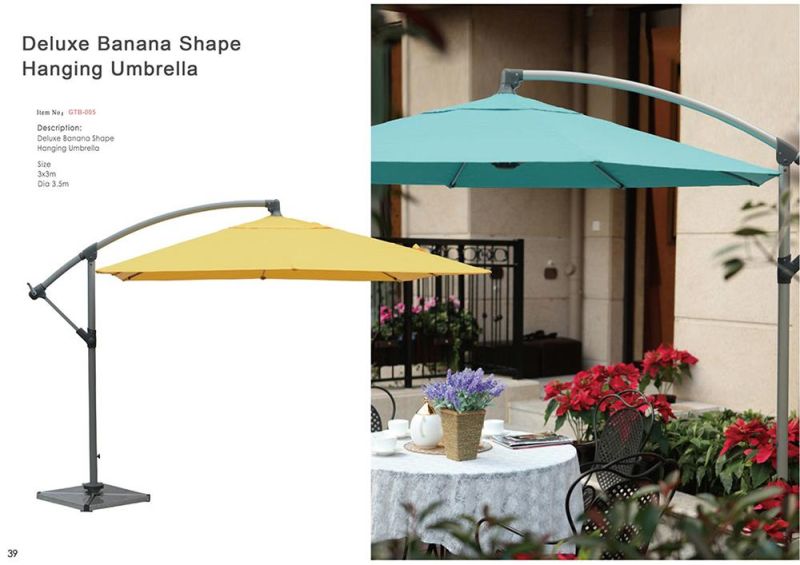 UV Parasol Umbrella 10FT Outdoor Garden Parasol Patio Sun Cantileve Umbrella Beach Unbrella