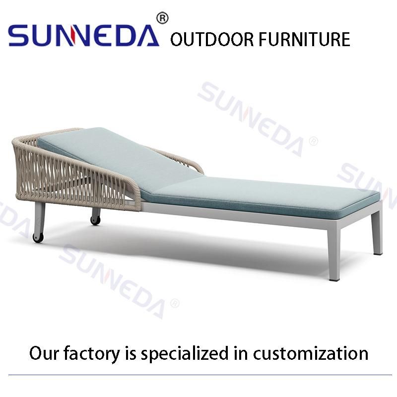 New Design Cushion Hot Selling Backyard Weaving Style Lounger