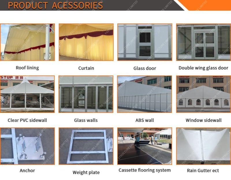 Large Marquee Party Garden Tent Curtain for Event with Ceiling