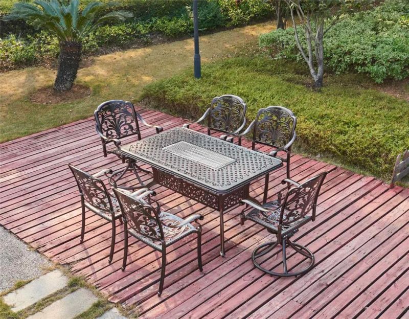 Cast Aluminum Weather Resistant Outdoor Garden Furniture