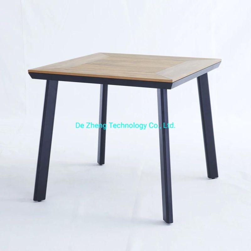 China Big Factory Good Price Teak Wooden Restaurant Bar Coffee Dining Table