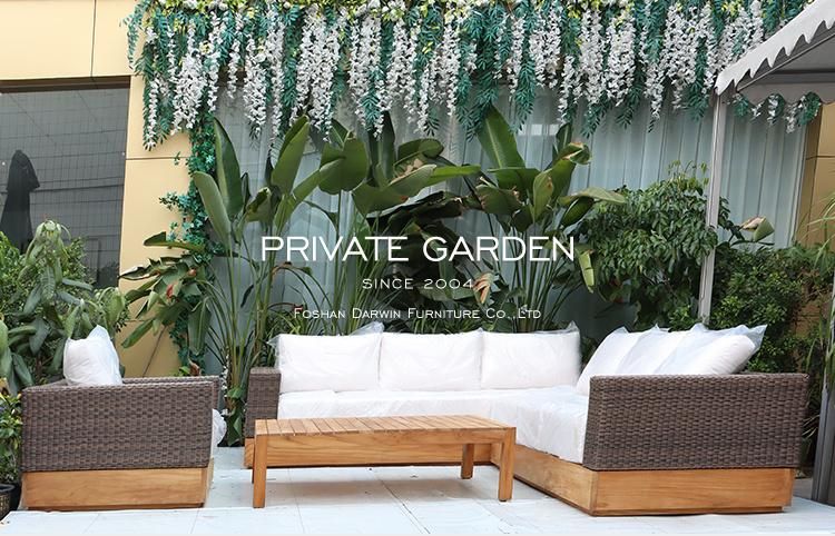Best Quality Corner Rattan Garden Furniture Wicker Outdoor Sofa Patio Set Supplier