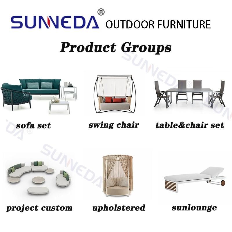 Stainless Steel Luxury Modern Semicircle Hanging Swing Chair