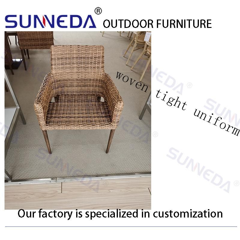 Leisure Furniture Outdoor Garden Sets Rattan Patio Aluminum Chair with Table