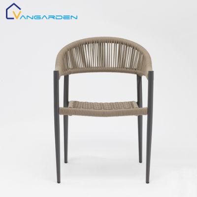 Best Sell Italie Cafe Stacking Garden Chair Hotel Aluminium Patio Furniture