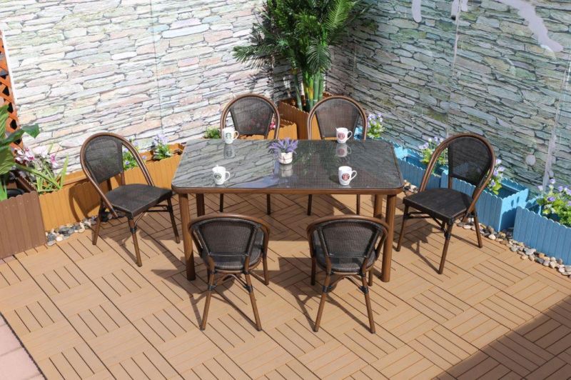 Hotel Modern Restaurant Outdoor Garden Furniture Patio Dining Table