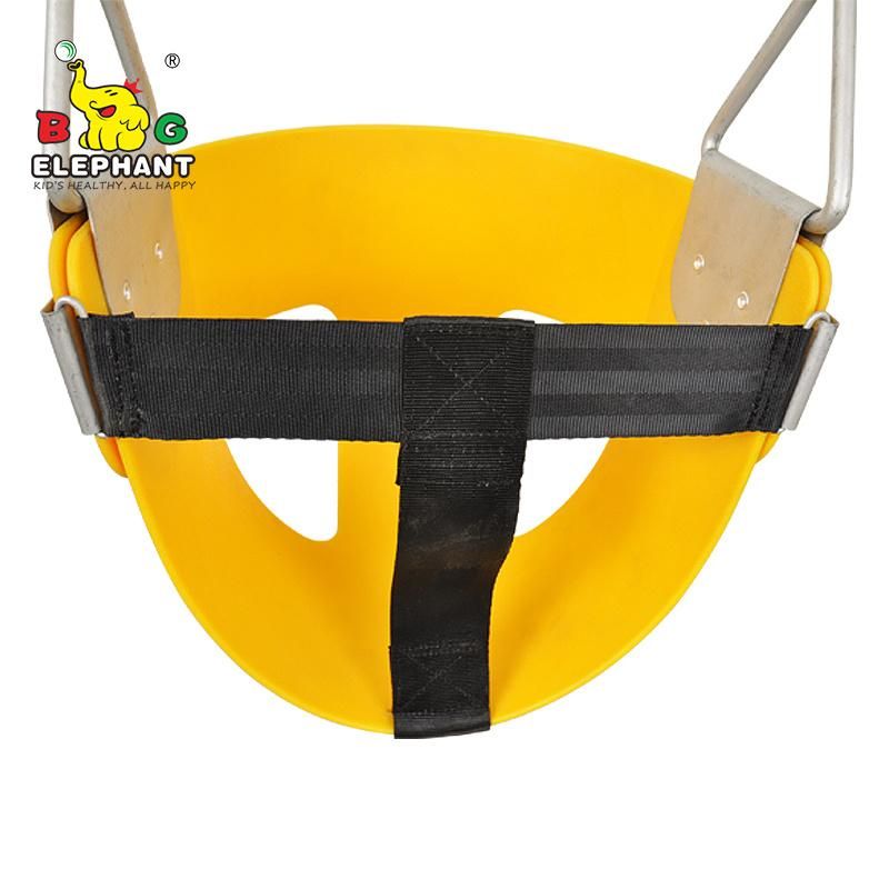 EVA Plastic Infant Half Bucket Swing with Chains