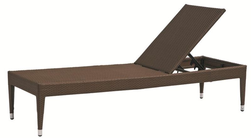Brown Beach Leisure Chair Indoor Rattan Pool Lounge Sofa